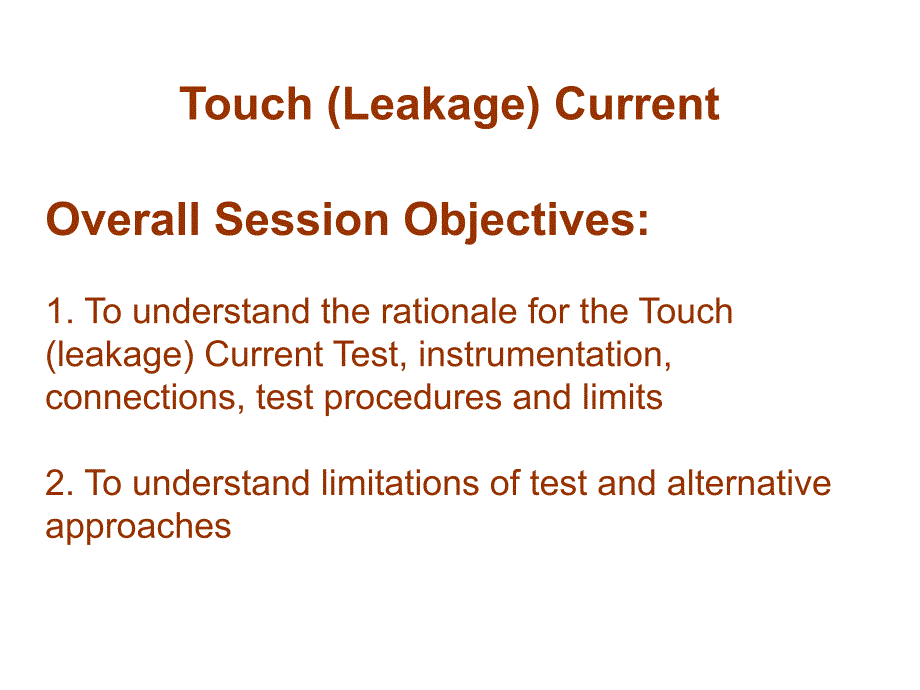 Touch Leakage Current接触电流ppt课件_第2页