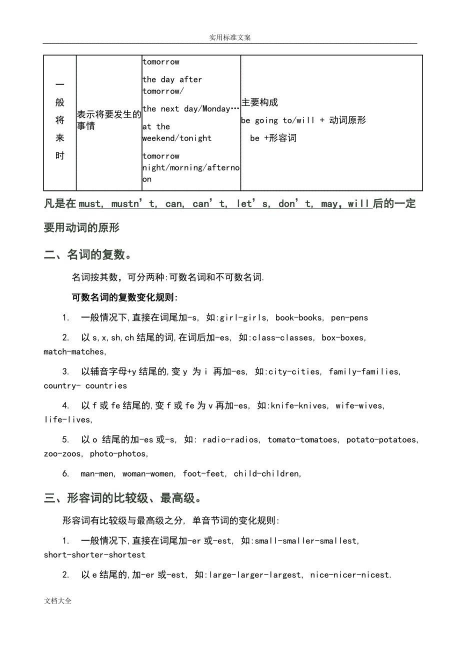 外研社版(三年级起点)小学英语学习重点_第2页