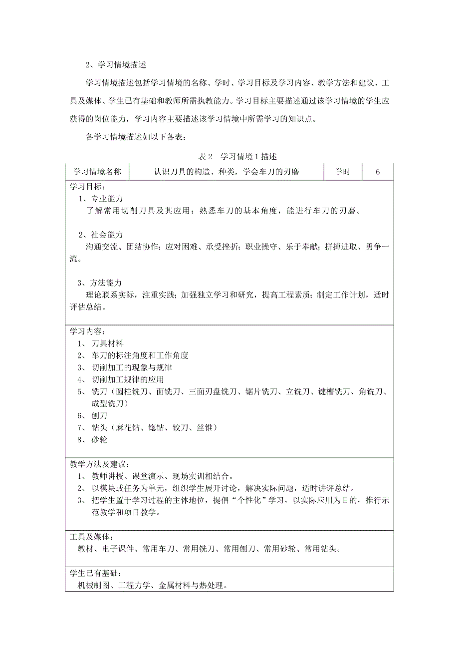 机械工程应用基础学习领域课程标准_第3页