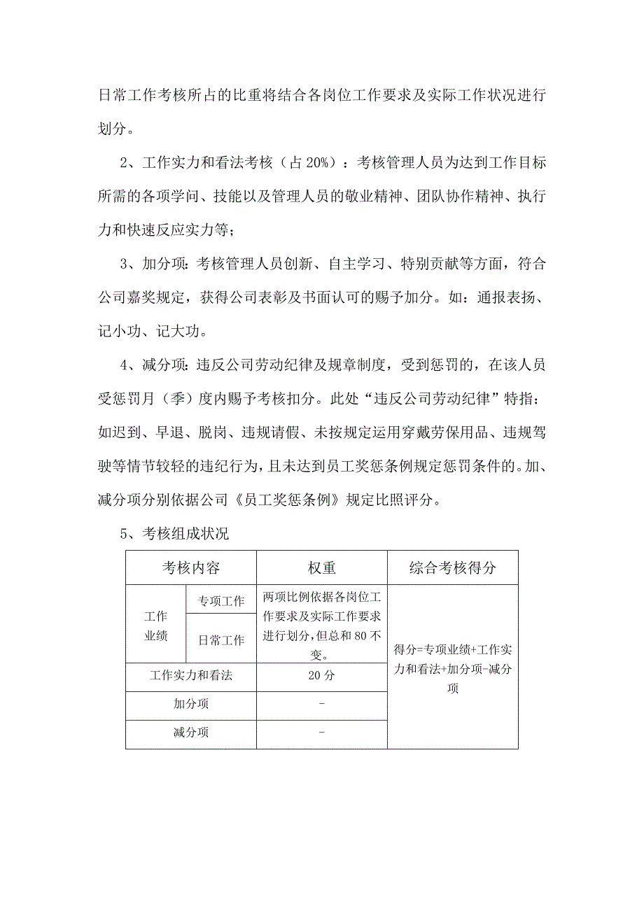 员工绩效考核实施细则(试行)_第2页