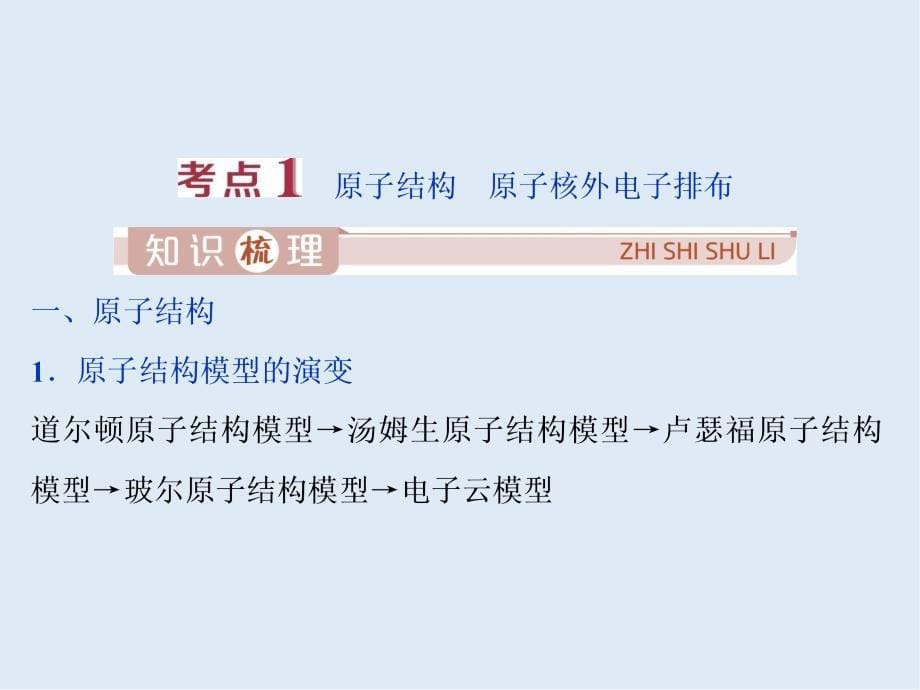 版浙江新高考化学选考总复习课件：专题5 第一单元　原子结构_第5页