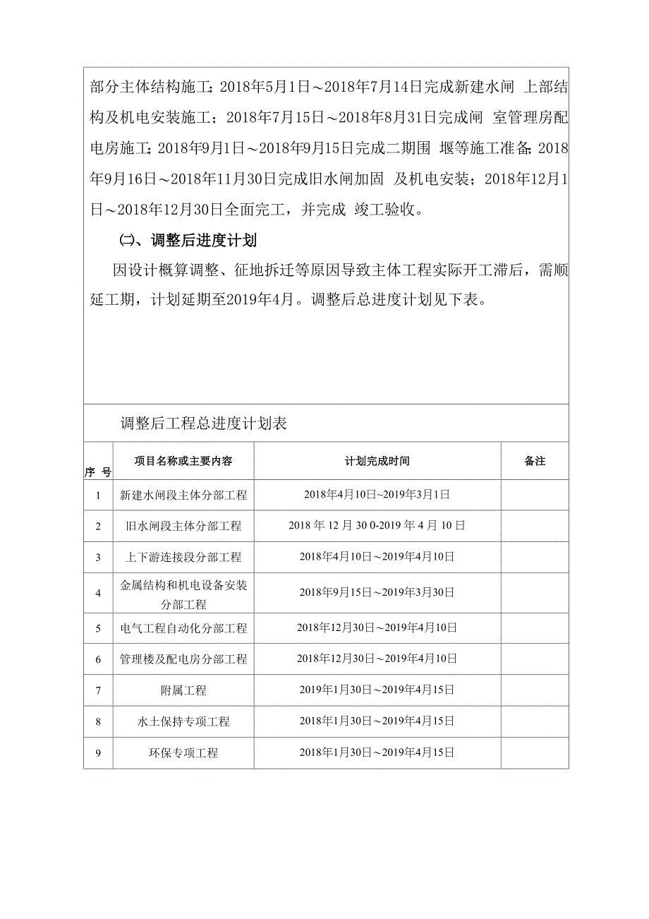 某河某水闸改扩建工程EPC总承包项目验收工作计划_第4页