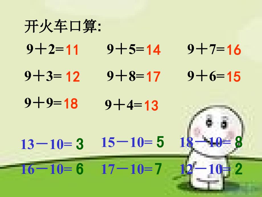 人教版十几减九课件_第4页