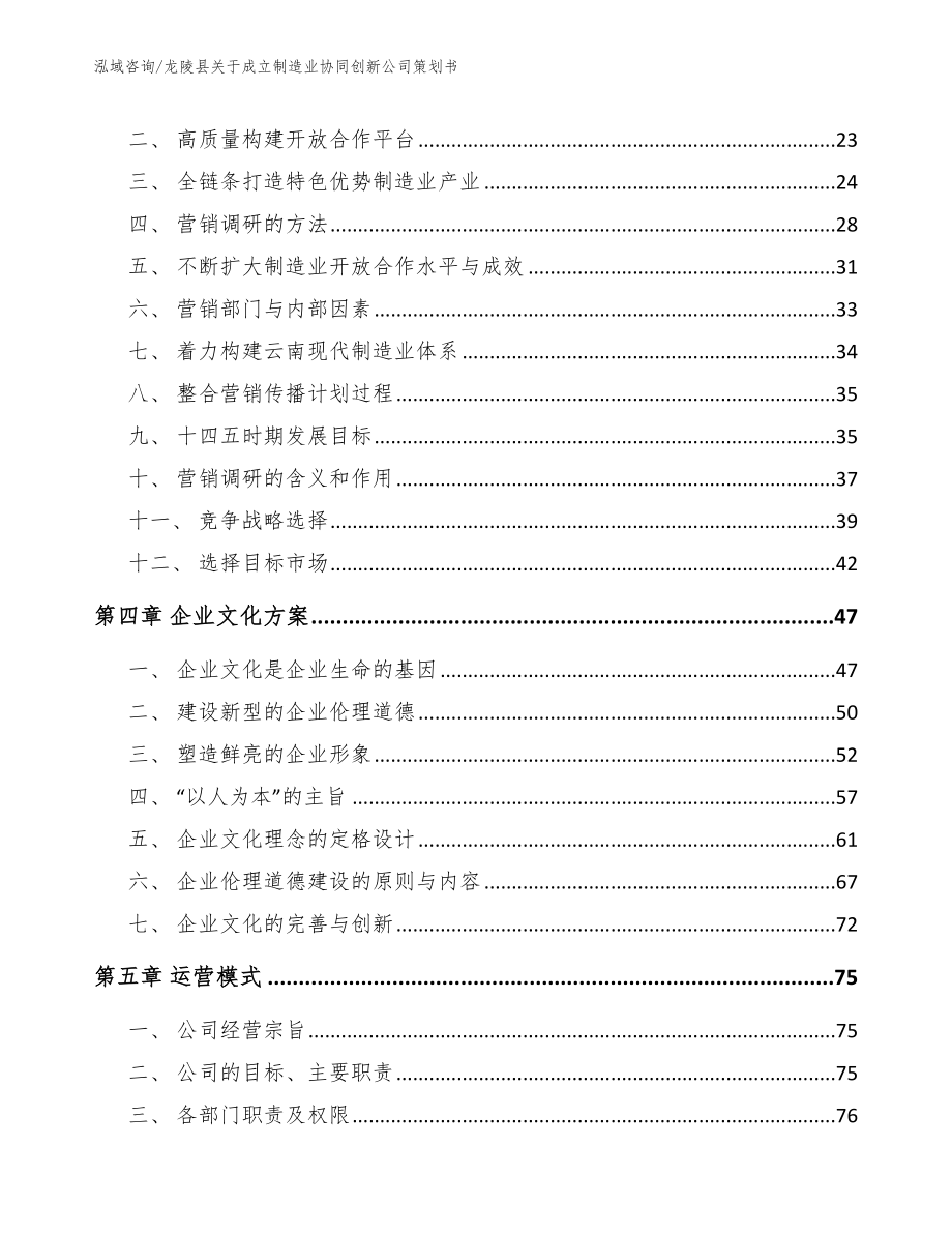 龙陵县关于成立制造业协同创新公司策划书_模板范文_第2页