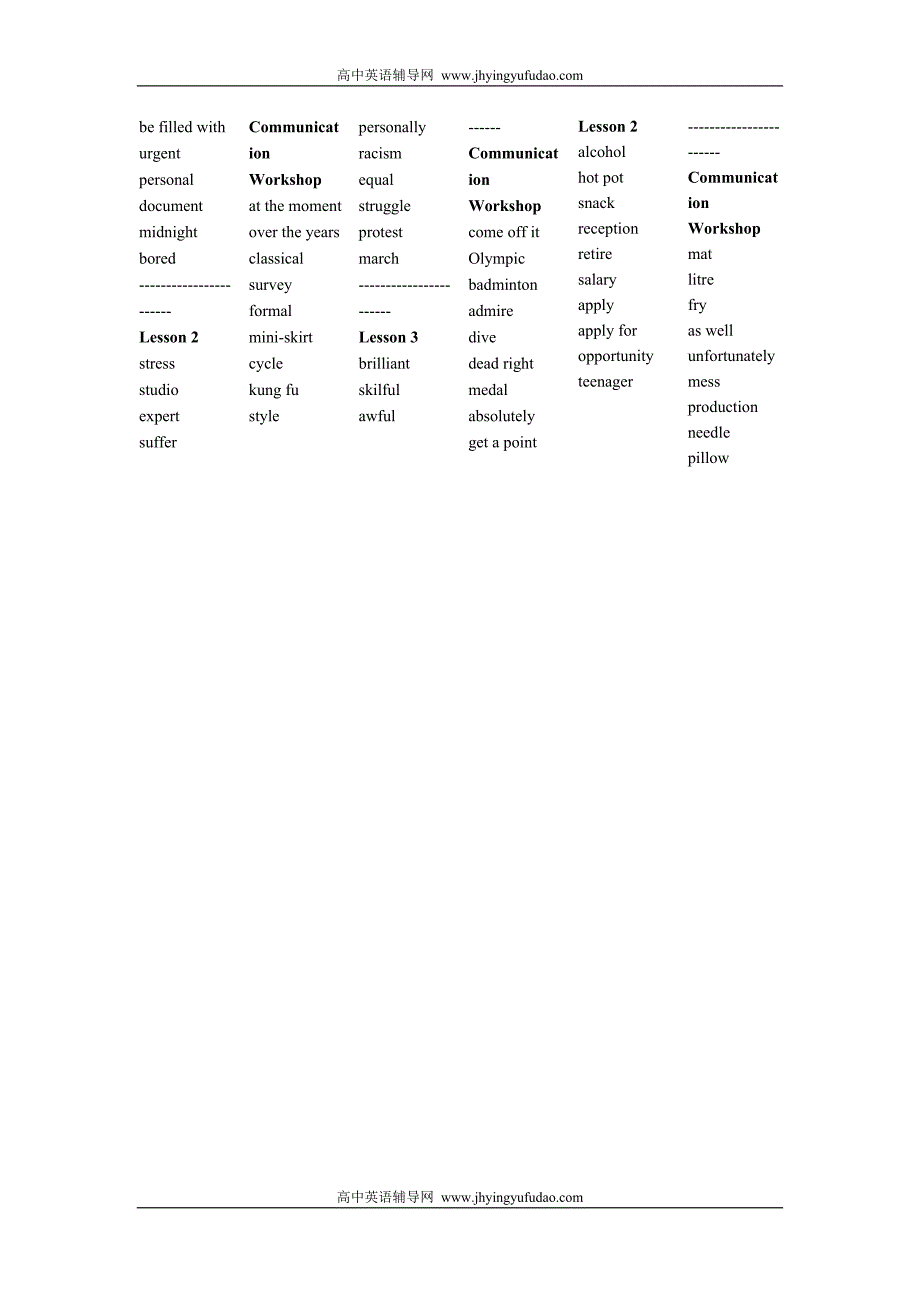 北师大版高中英语模块一单词表.doc_第3页