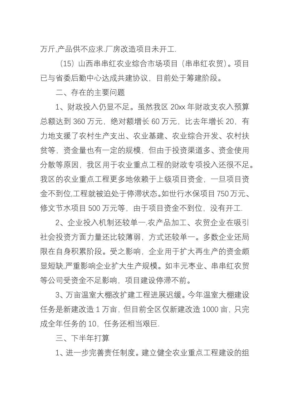 上半年农业重点工程建设总结.docx_第5页