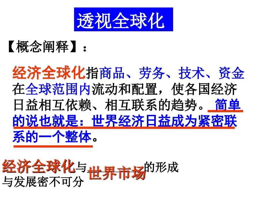 岳麓书社版高中历史必修二5.26经济全球化的趋势课件_第5页