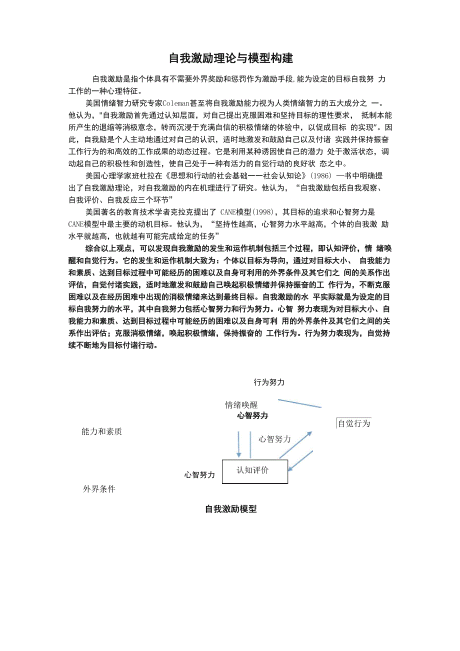 自我激励理论与模型构建_第1页