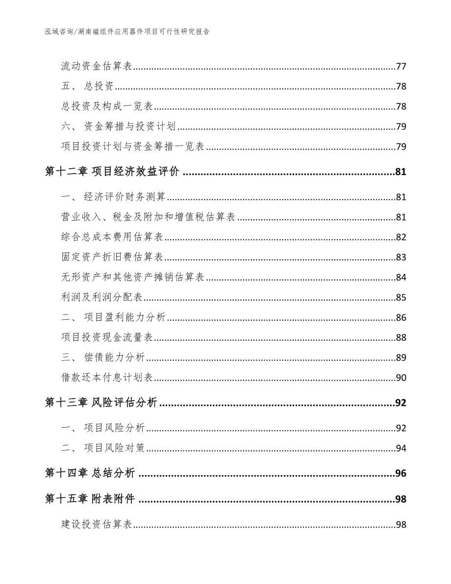 湖南磁组件应用器件项目可行性研究报告_模板_第5页
