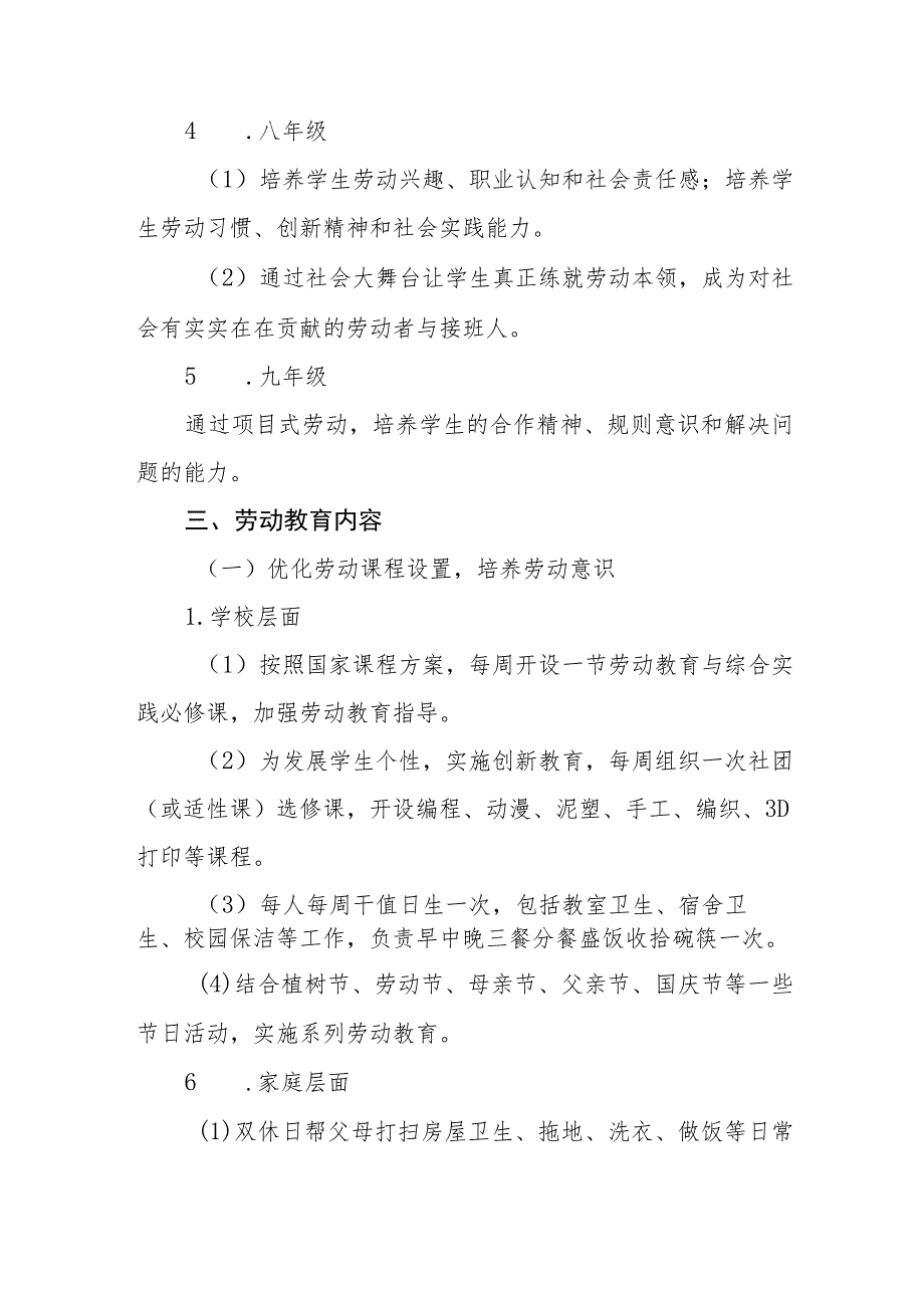 学校2023-2024学年劳动教育（课程）实施方案_第4页