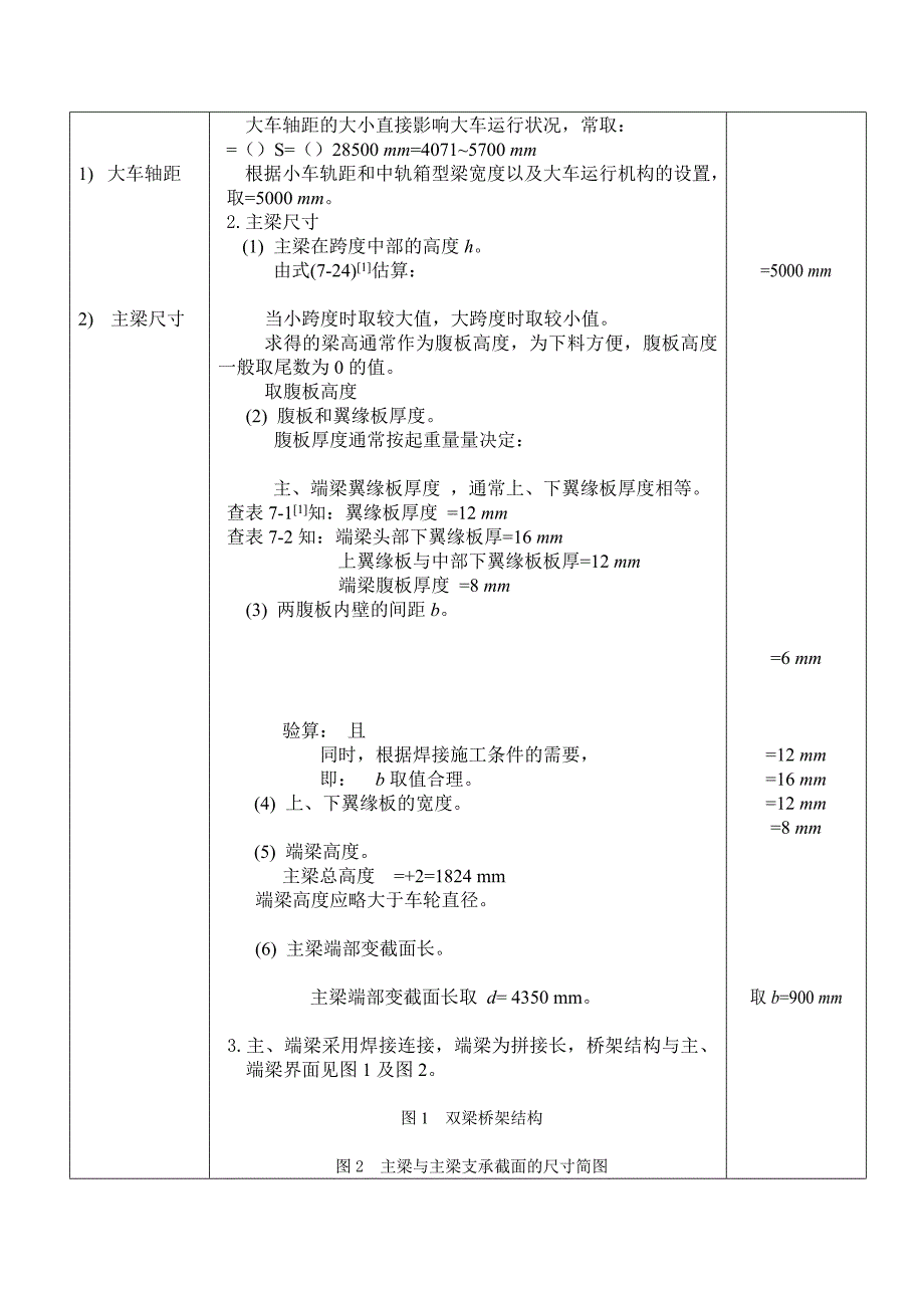 t,跨度.m,双梁桥式起重机金属结构设计说明书_第3页