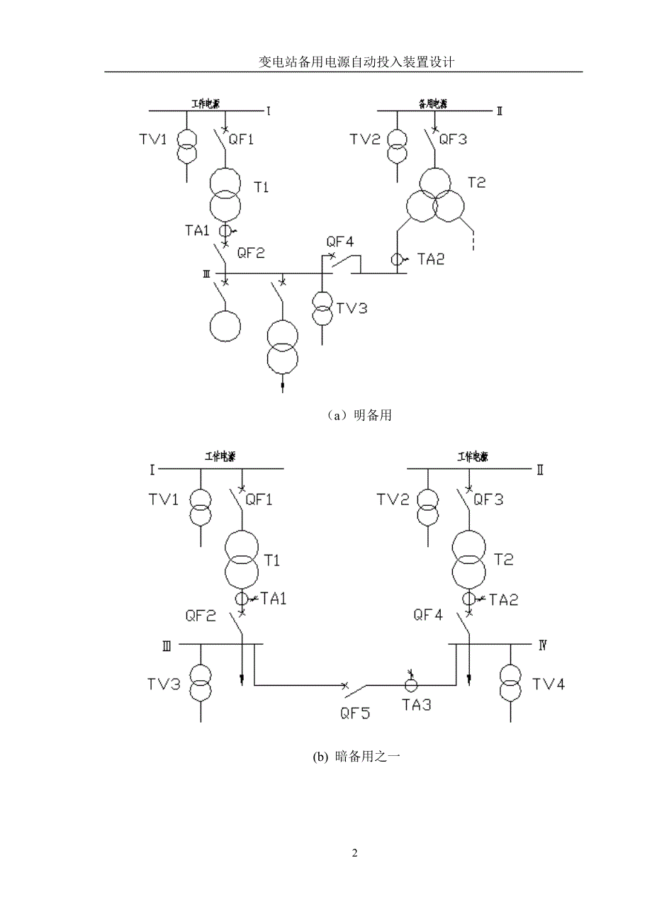 变电站备用电源自动投入装置--课程设计_第3页