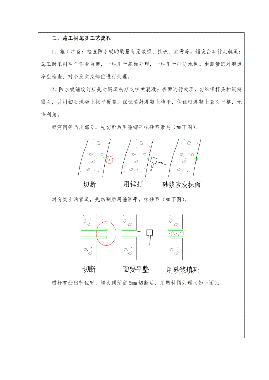 隧道防水板土工布施工技术交底_第2页