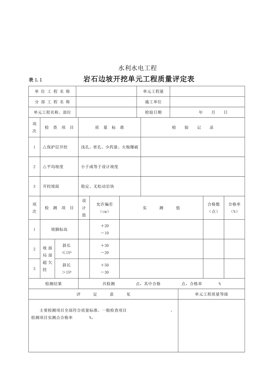 水利水电工程施工质量评定表.doc_第3页