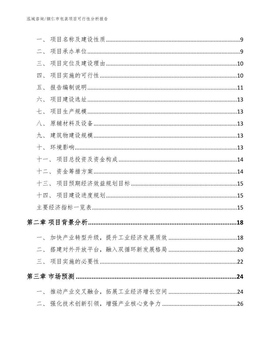 铜仁市包装项目可行性分析报告_参考范文_第3页