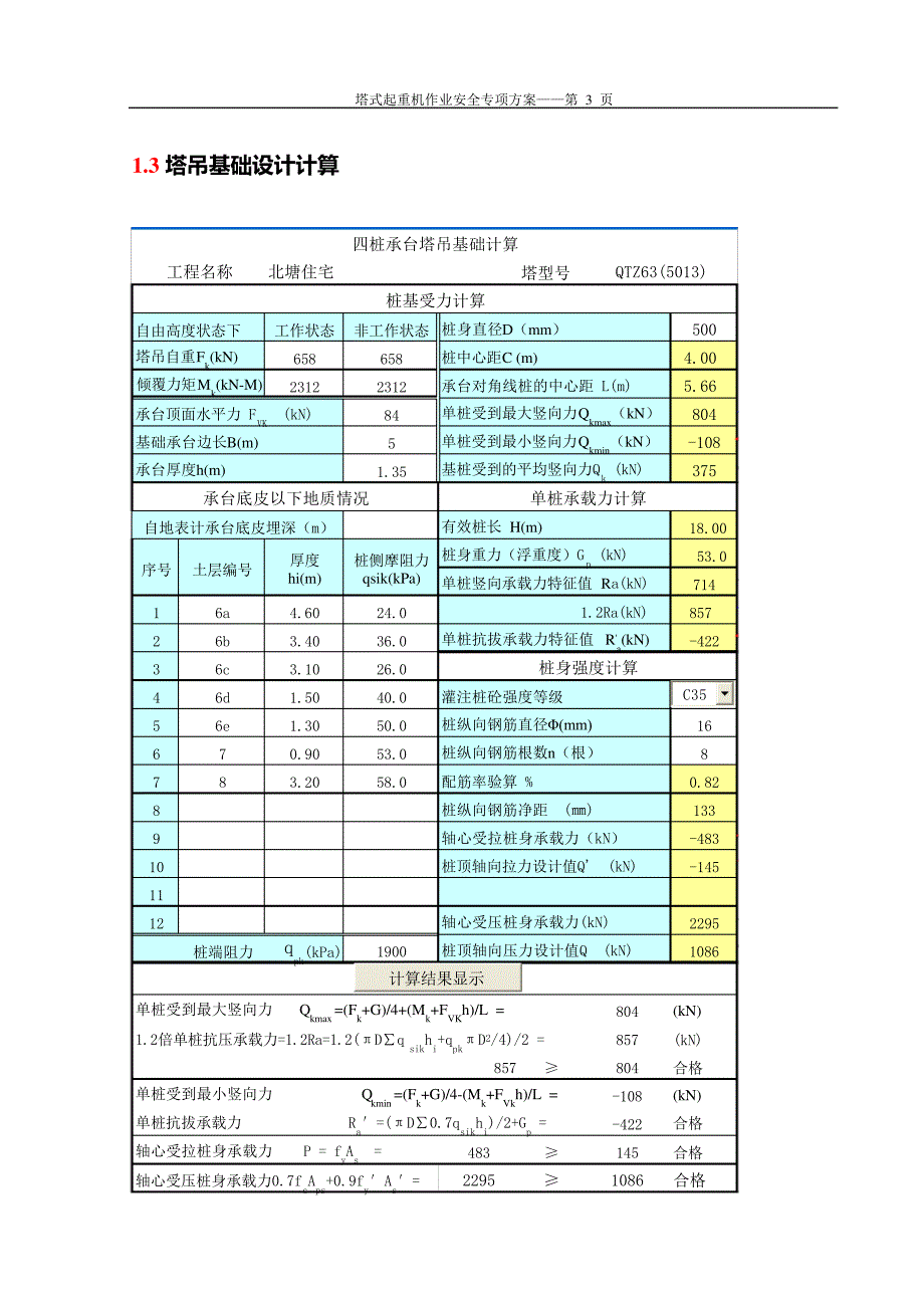 塔式起重机施工作业安全专项方案含基础计算10715_第3页