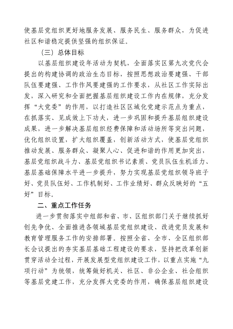 振新社区关于扎实开展基层组织建设年活动_第2页