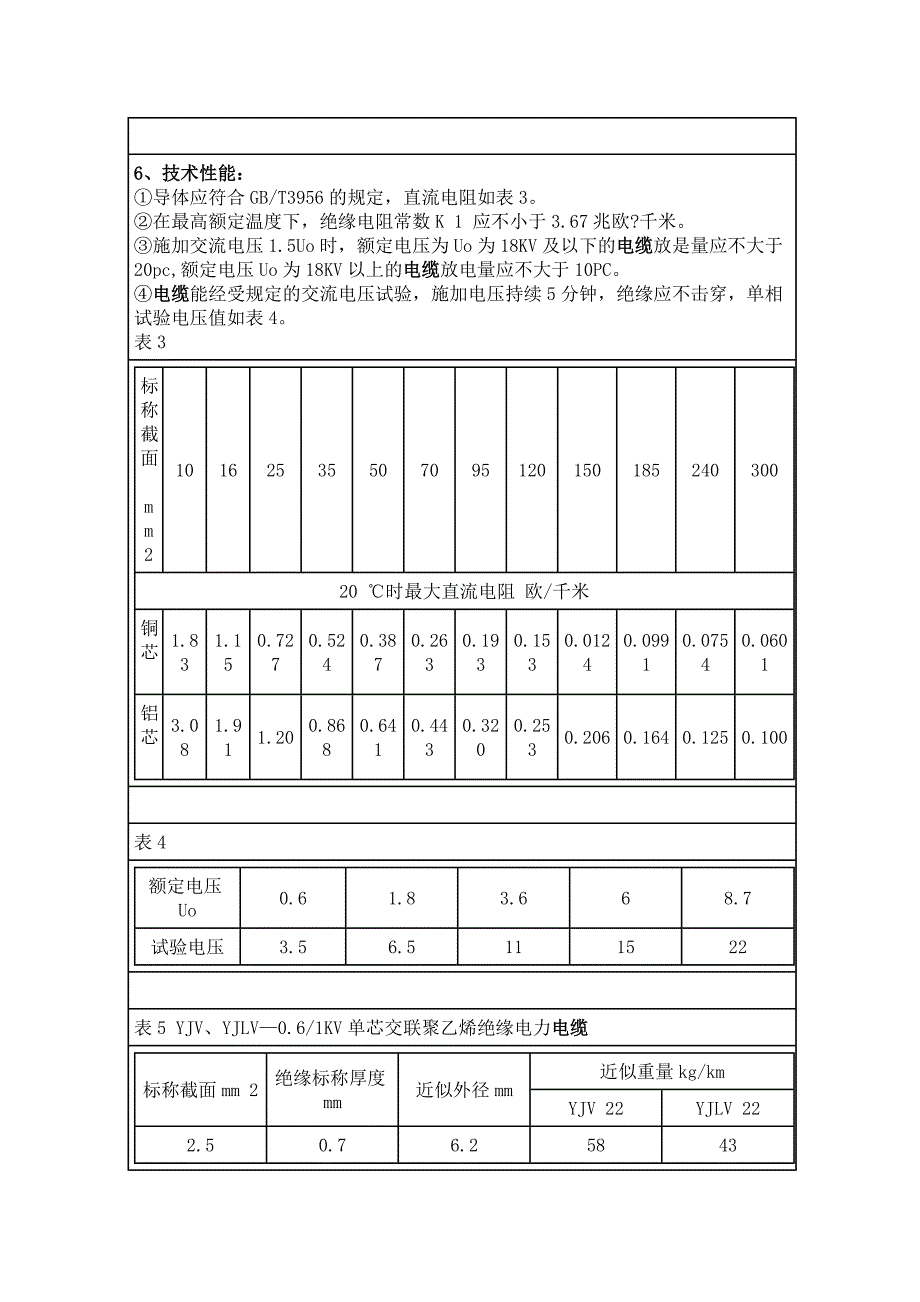 交联聚乙烯绝缘电力电缆型号及外径drge_第3页