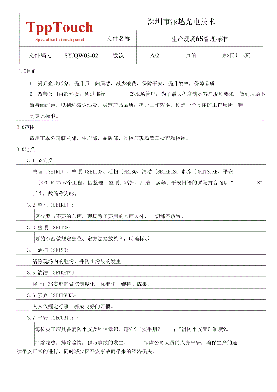 生产现场6S管理规范_第2页