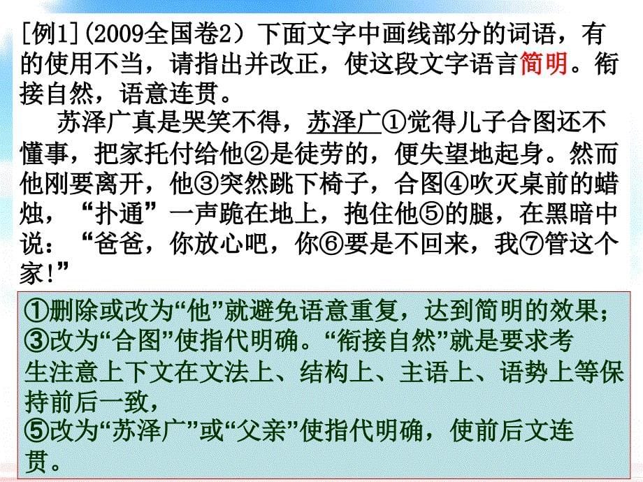 高考语文专题复习语言表达简明连贯得体准确生动鲜明_第5页