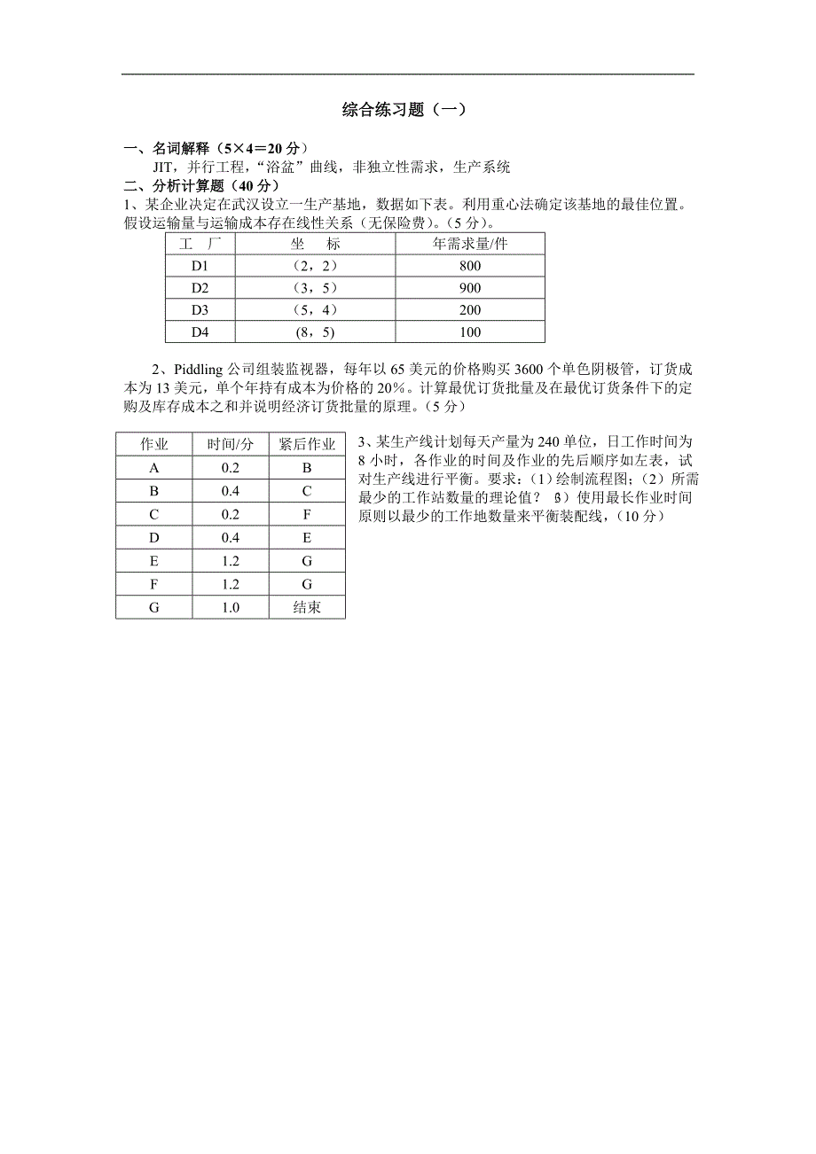 生产运作管理试题含答案.doc_第1页