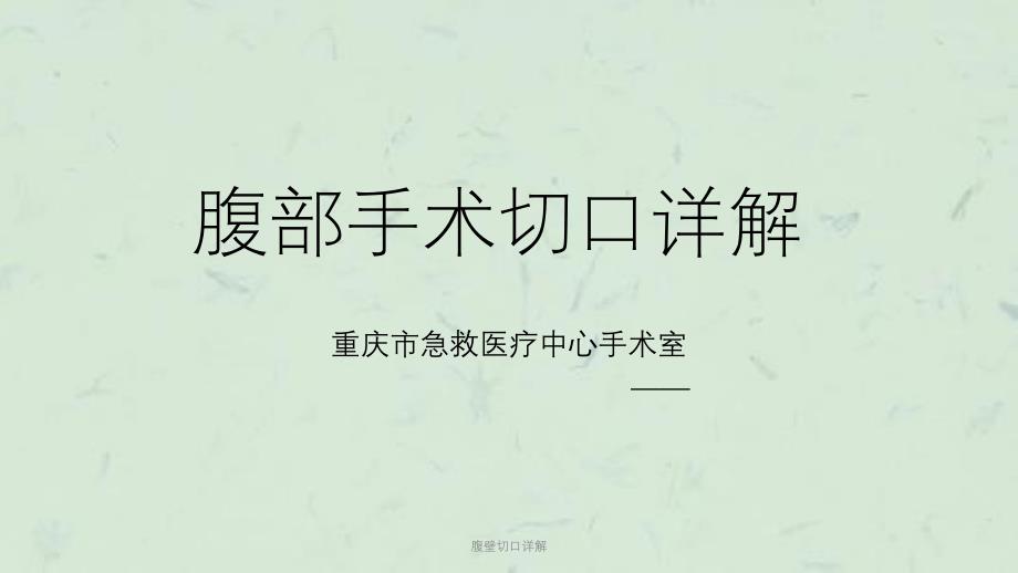 腹壁切口详解课件_第1页