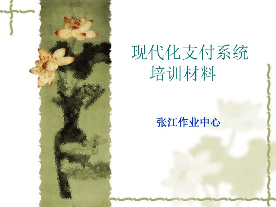 现代化支付系统培训资料_第1页