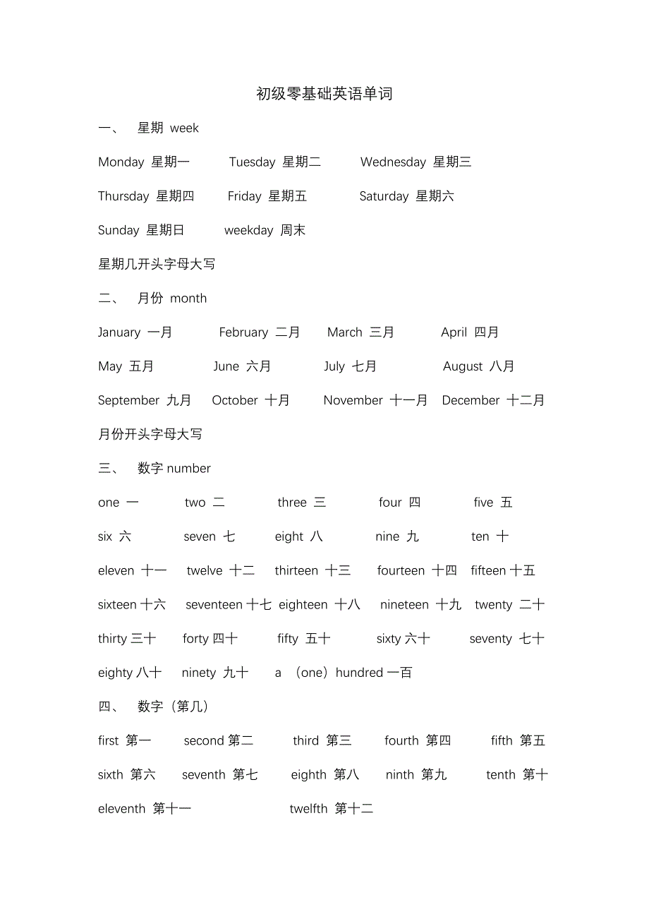 初级基础英语单词_第1页