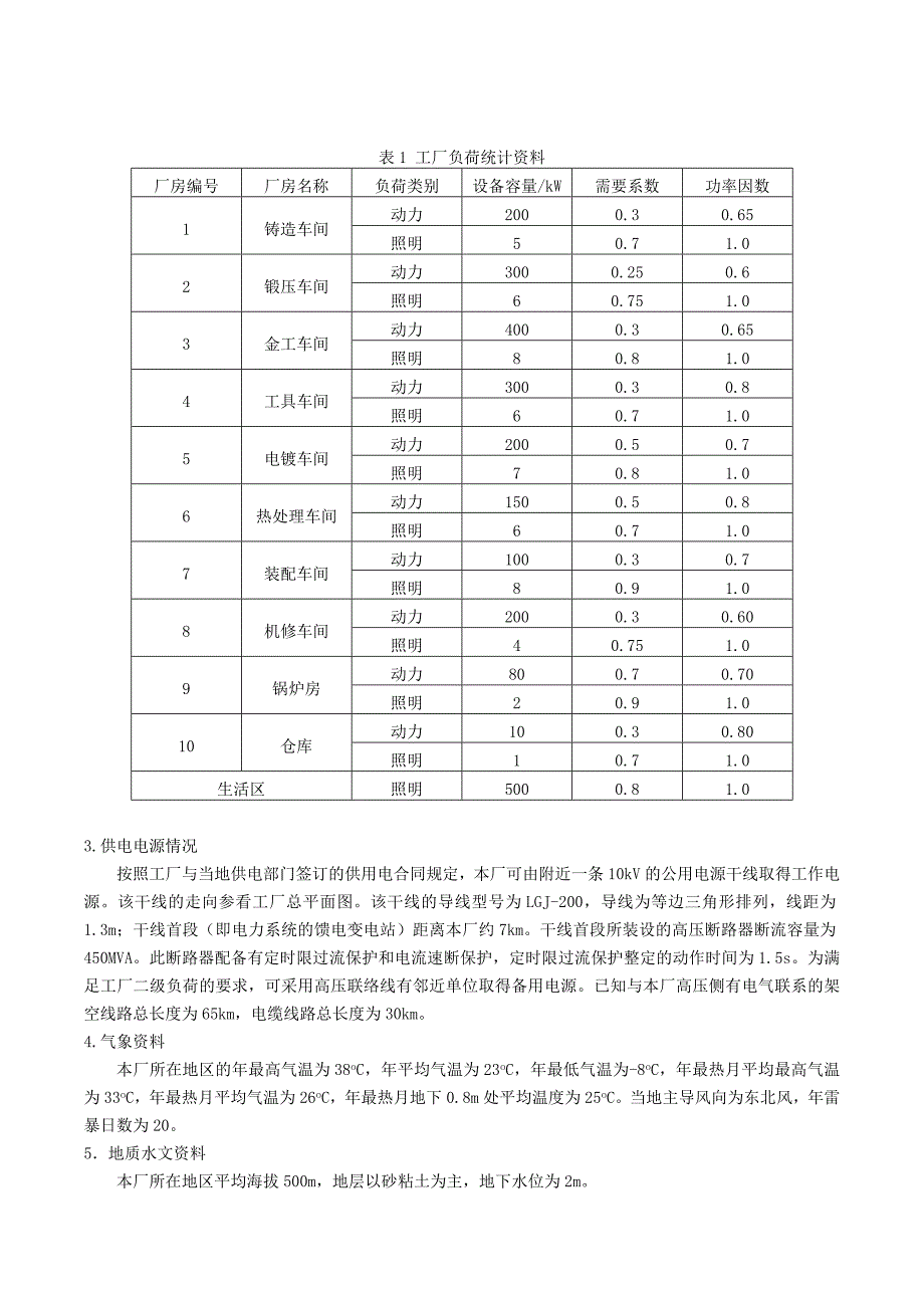 工厂供电课程设计XX机械厂降压变电所的电气设计_第4页