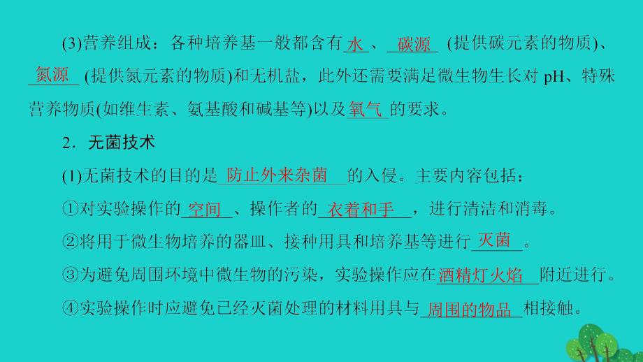 2016-2017学年高中生物专题2微生物的培养与应用课题1微生物的实验室培养课件新人教版选修.ppt_第4页