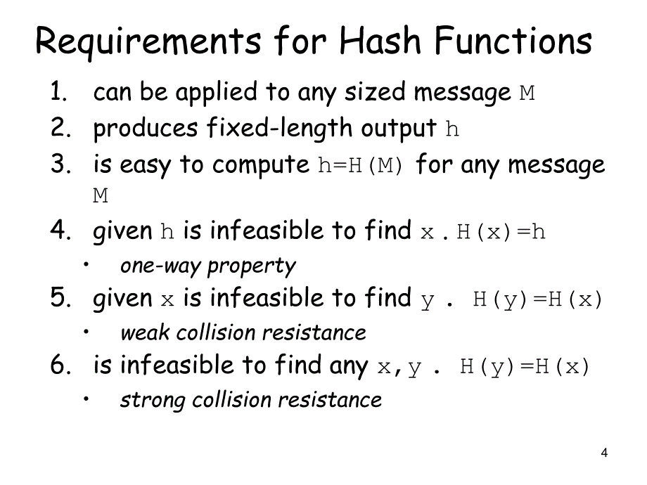 Cryptography and Network Security(Various Hash Algorithm：密码学与网络安全（不同的散列算法_第4页