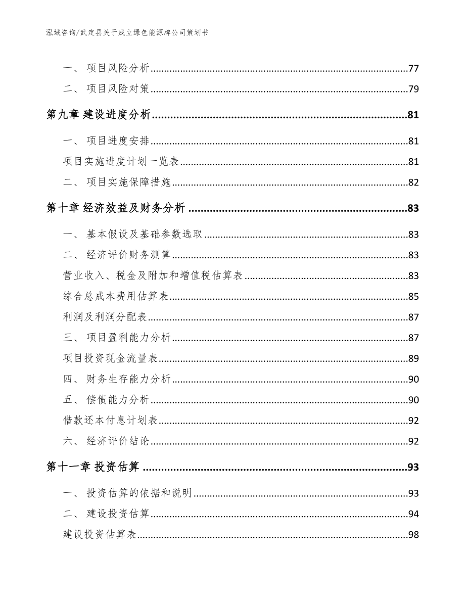 武定县关于成立绿色能源牌公司策划书_第4页