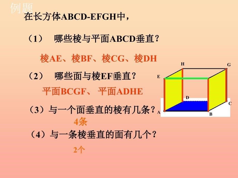 上海市松江区六年级数学下册8.4长方体中棱与平面位置关系的认识1课件沪教版五四制_第5页