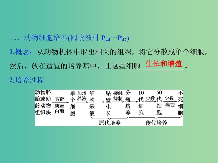 2019年春高中生物专题2细胞工程2.2动物细胞工程2.2.1动物细胞培养和核移植技术课件新人教版选修3 .ppt_第4页