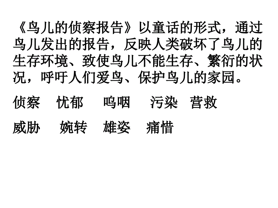 鸟儿的侦察报告_第2页