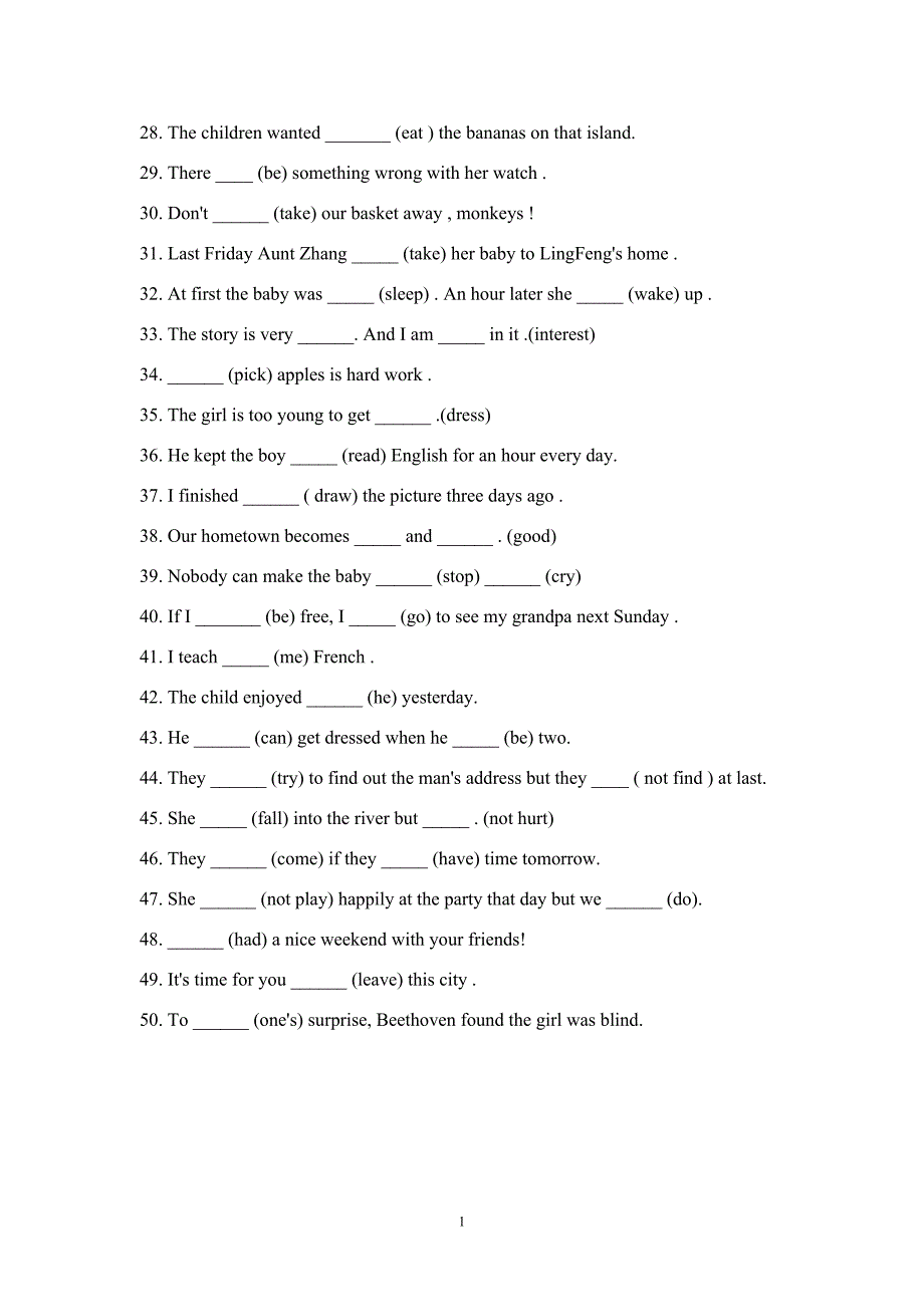 用所给词适当形式填空2_第2页