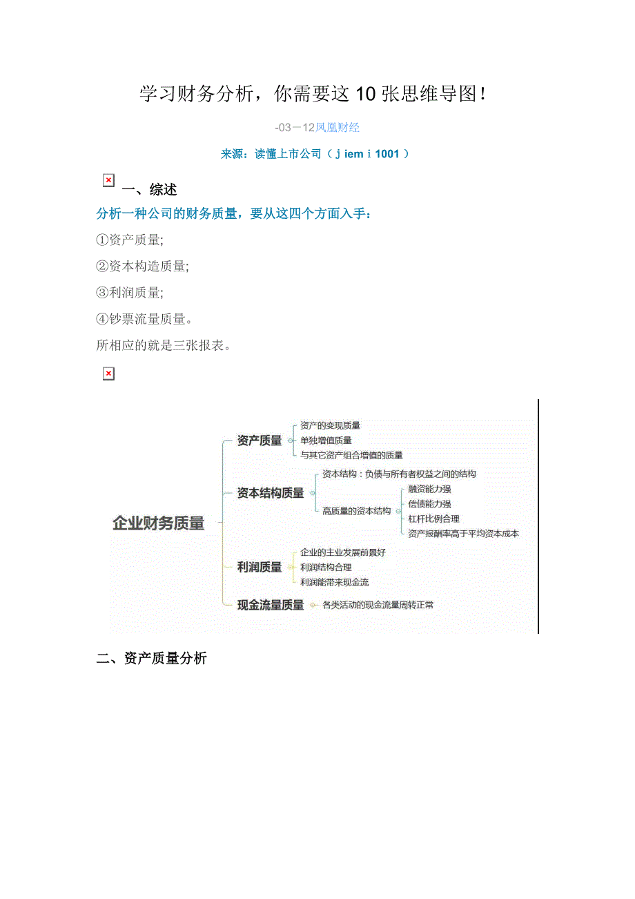 学习财务分析你需要这10张思维导图_第1页