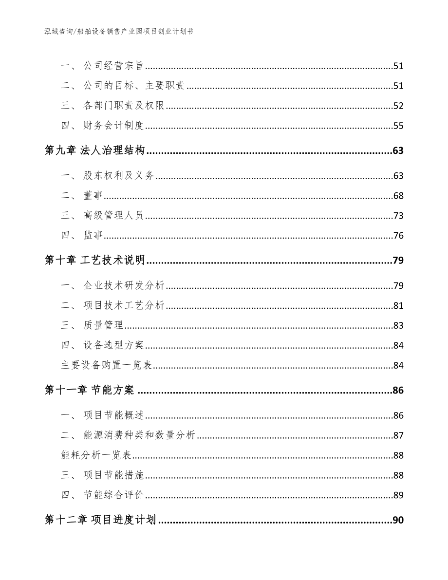 船舶设备销售产业园项目创业计划书【范文模板】_第4页