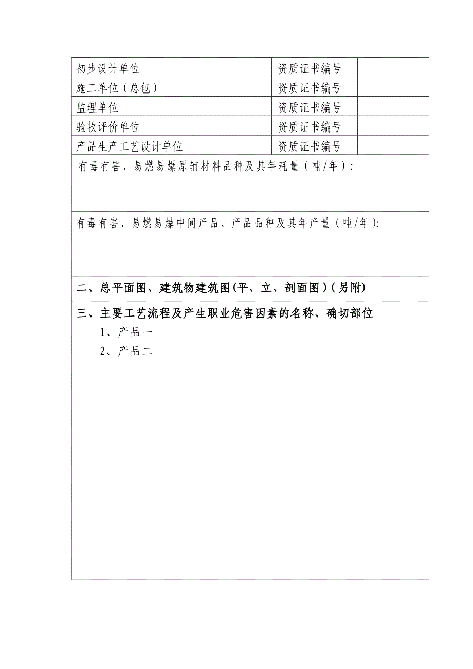 新建改建扩建项目三同时审批表_第3页