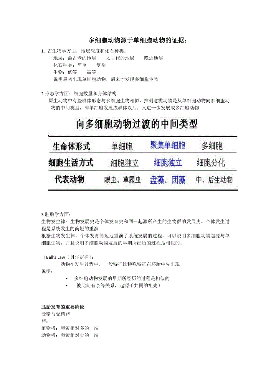 BJFU梁希班动物学隋老师动物学复习提纲Word版_第3页