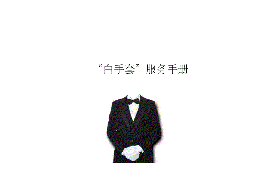 白手套服务手册_第1页