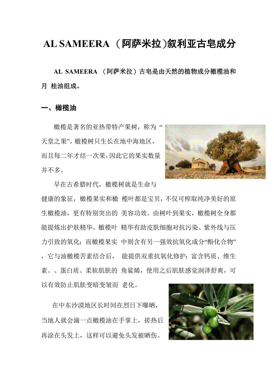 叙利亚古皂的主要成分_第1页