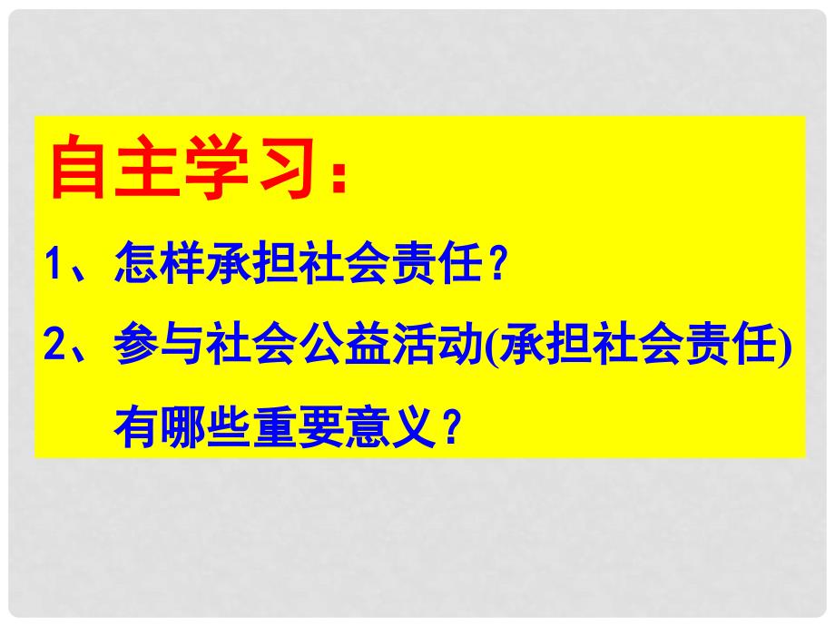 九年级政治全册 第1单元 第2课 第2框 承担对社会的责任课件 新人教版_第3页