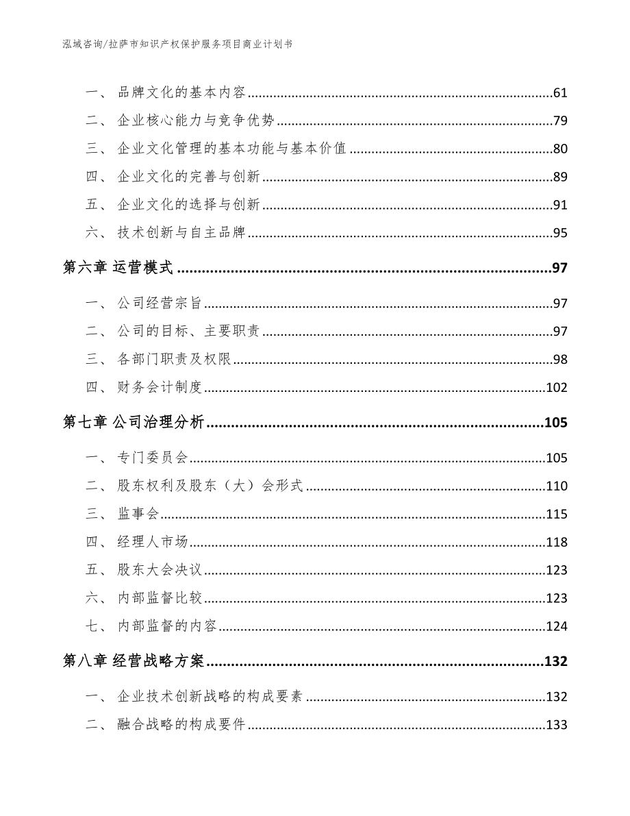 拉萨市知识产权保护服务项目商业计划书_第4页