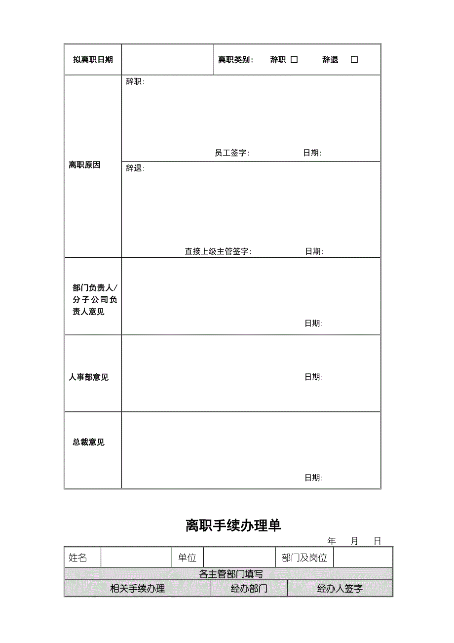 员工离职管理规定(样本)_第4页