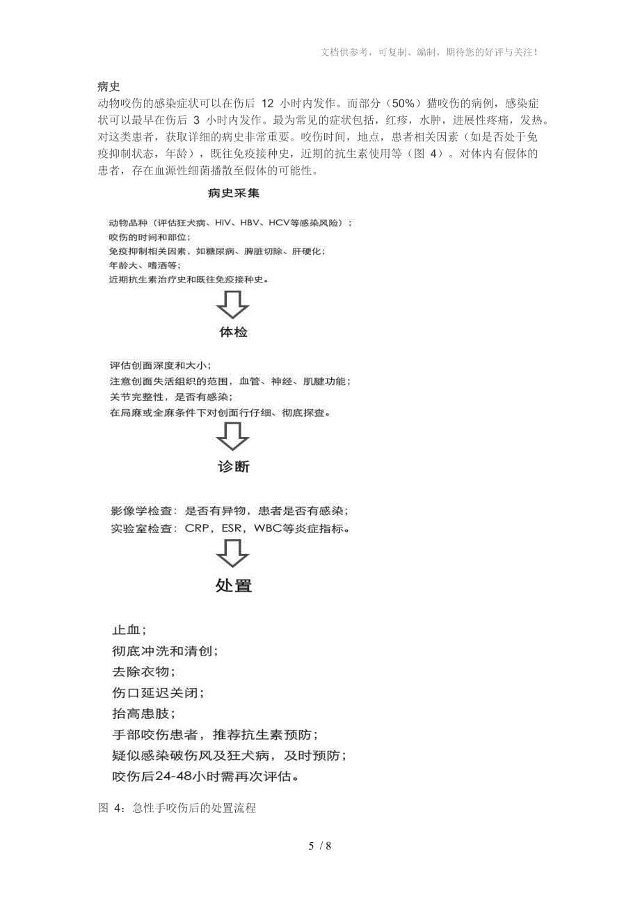 哺乳动物咬伤经典临床处理途径_第5页