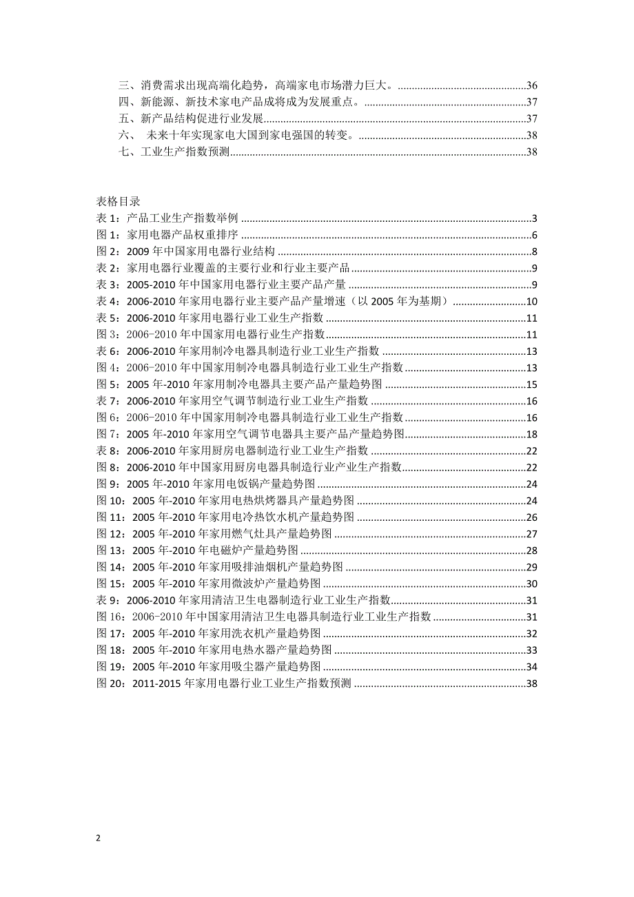 中国家用电器行业生产指数分析报告_第2页