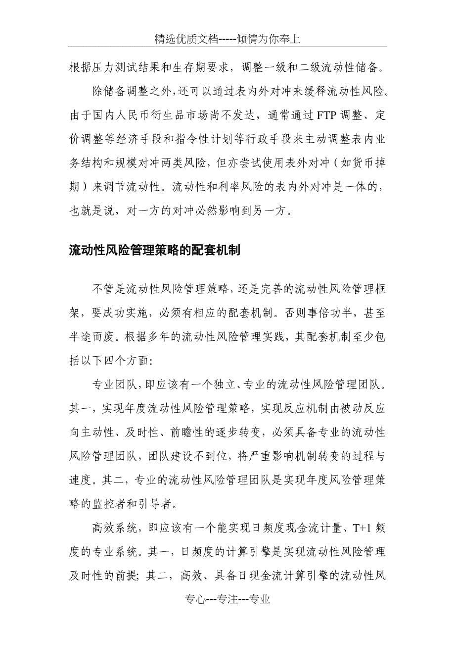 商业银行流动性风险管理实践与挑战_第5页