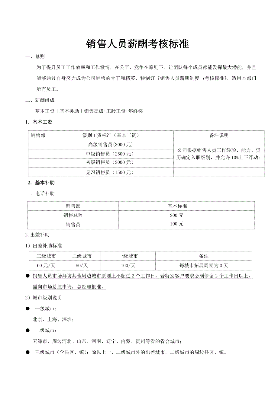 销售人员薪酬激励制度.doc_第1页