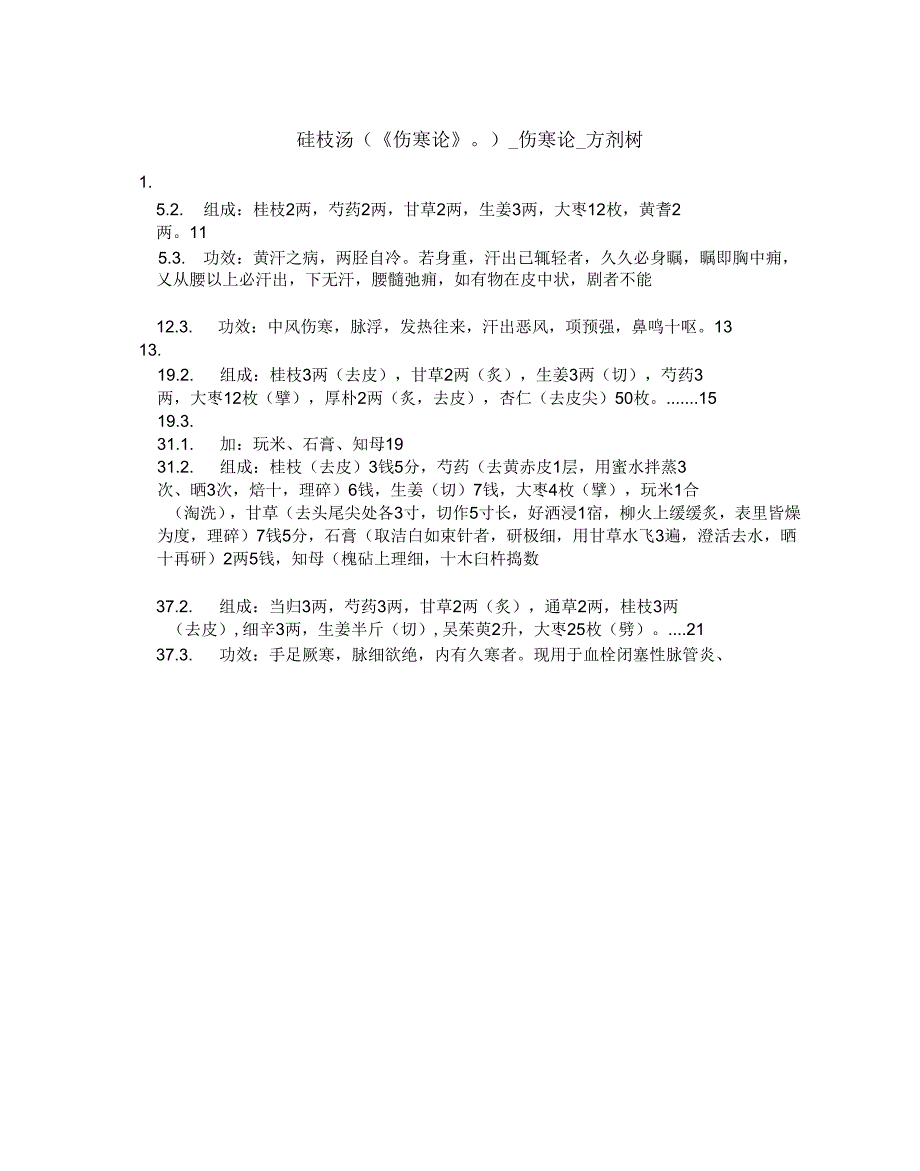 桂枝汤_伤寒论_方剂树_第1页